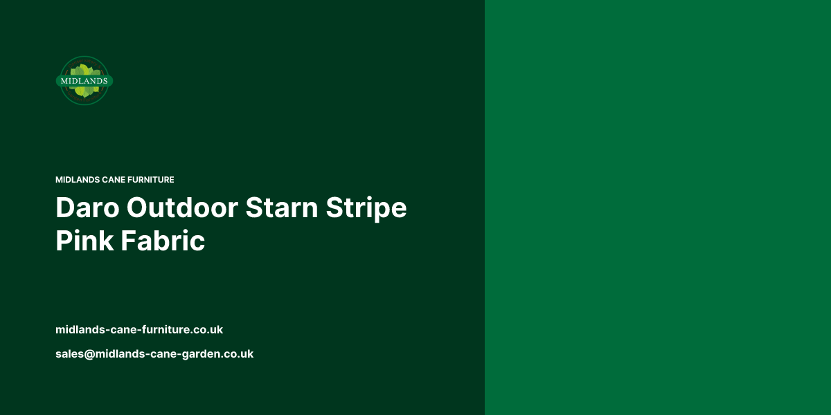 Daro Outdoor Starn Stripe Pink Fabric